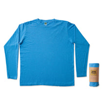 Load image into Gallery viewer, Rolled Long sleeve Crew neck Tee / Adriatic Sea