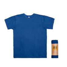 Load image into Gallery viewer, Rolled Short sleeve Crew neck Tee / Blue